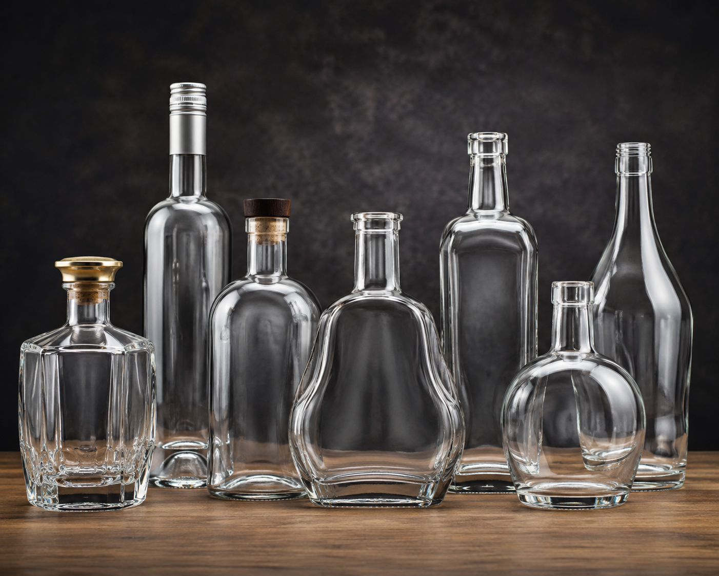 Empty Glass Bottles for Liquors